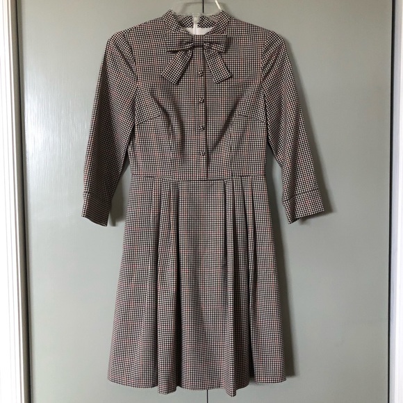 Gal Meets Glam Dresses & Skirts - Gal Meets Glam Blanche Plaid Bow Dress